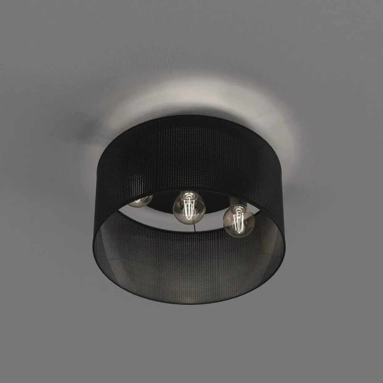 Lampa sufitowa czarna LOFT III