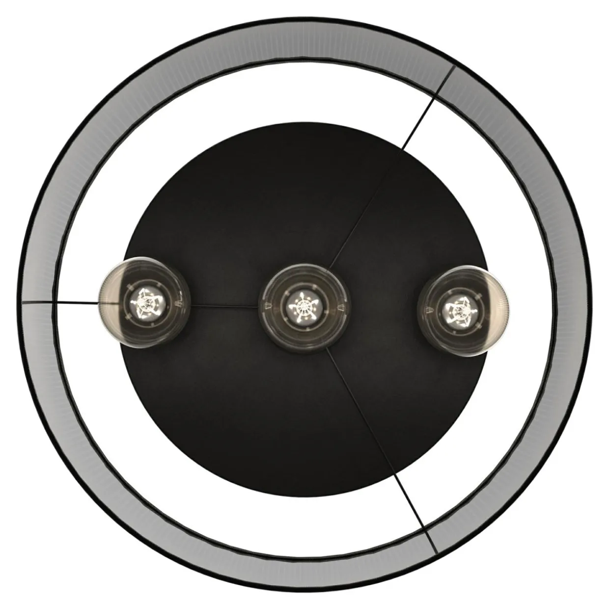 Lampa sufitowa czarna LOFT III