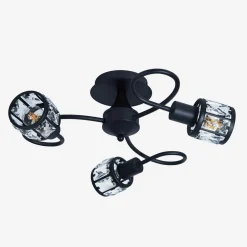 Lampa sufitowa czarna MALTA 3