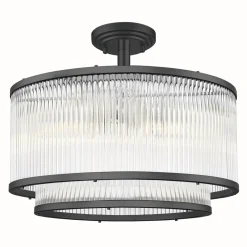 Lampa sufitowa czarna SERGIO 41,5 cm