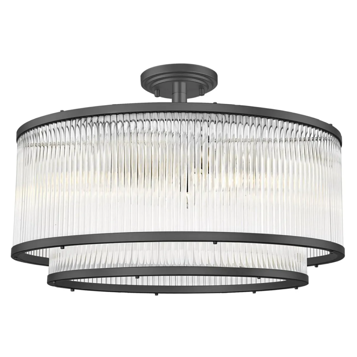 Lampa sufitowa czarna SERGIO 50 cm