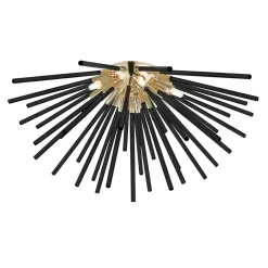 Lampa sufitowa czarno-złota URCHIN