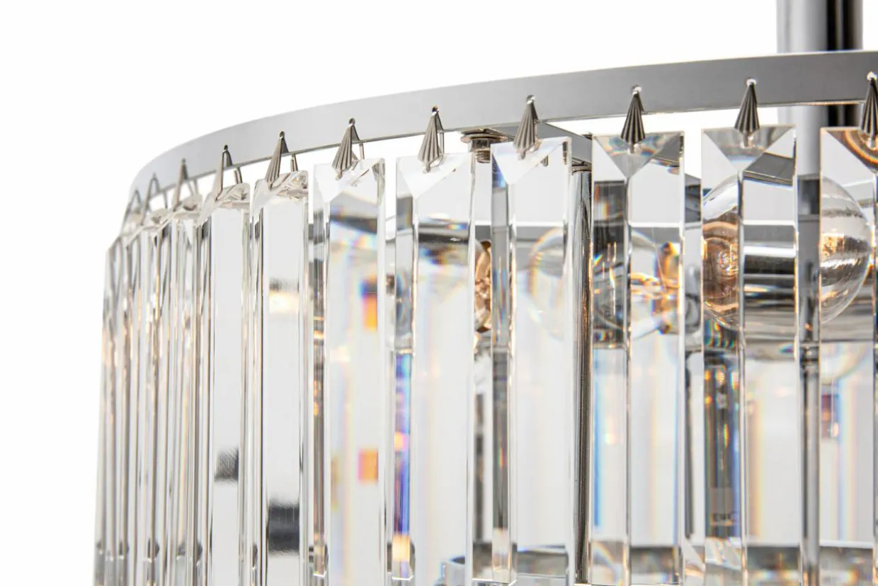 Lampa sufitowa glamour chrom AMEDEO 50 cm