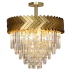 Lampa sufitowa glamour złota LYON