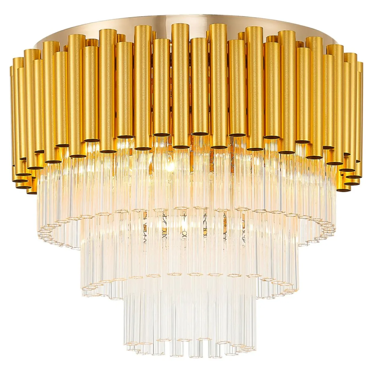 Lampa sufitowa glamour złota PRIMA