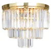 Lampa sufitowa glamour złota AMEDEO 25 cm