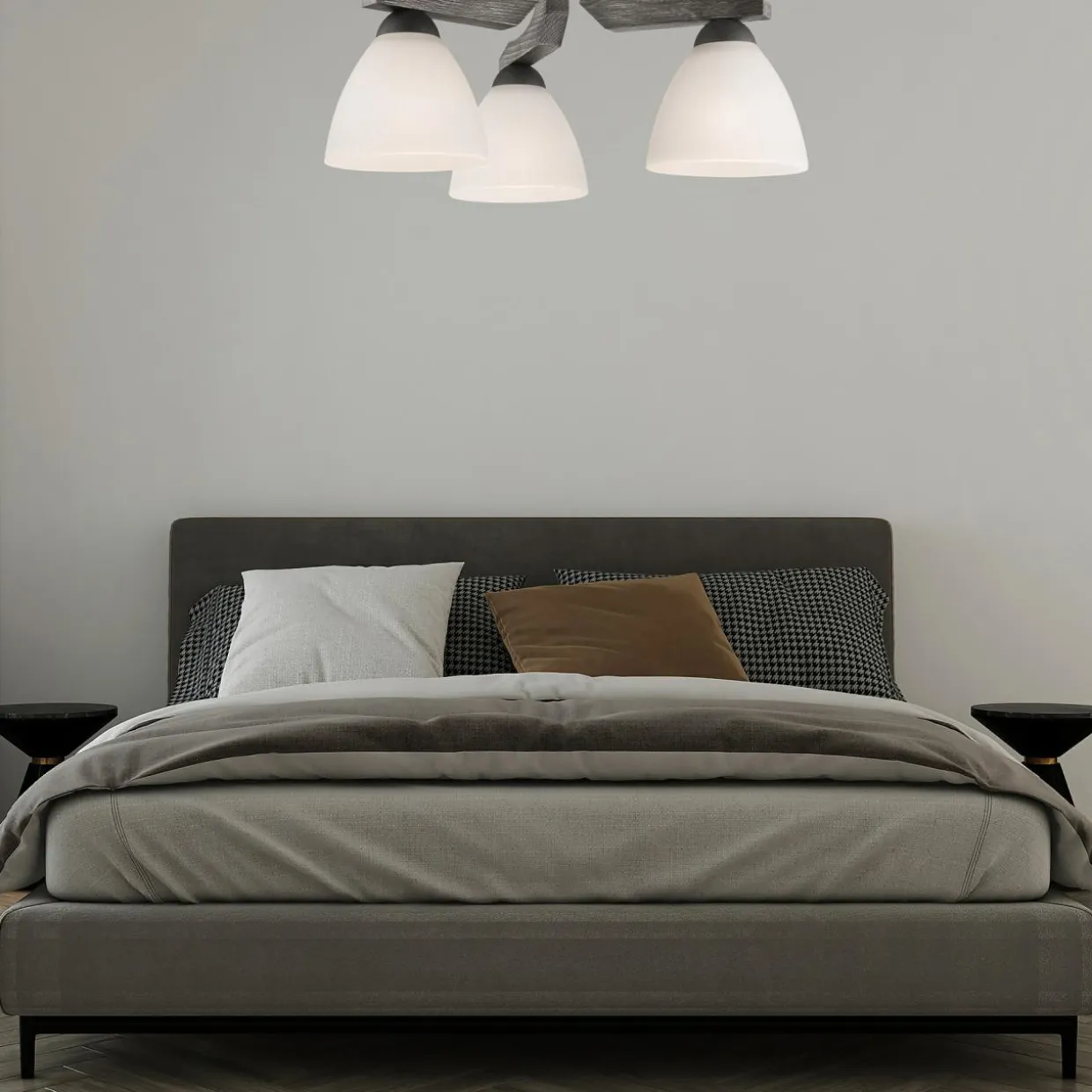 Lampa sufitowa grafitowo-biała ADRIANO 3