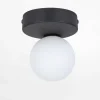 Lampa sufitowa kula czarna BIANCA