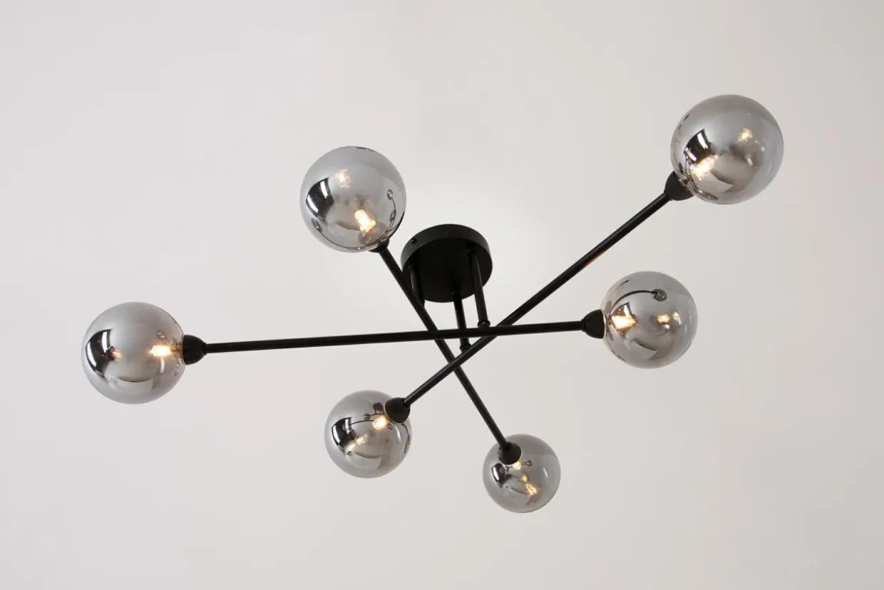 Lampa sufitowa kule czarna BASIS