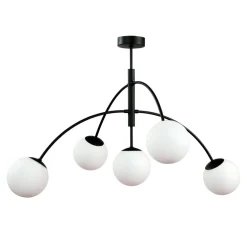 Lampa sufitowa kule czarna VOLTA 5