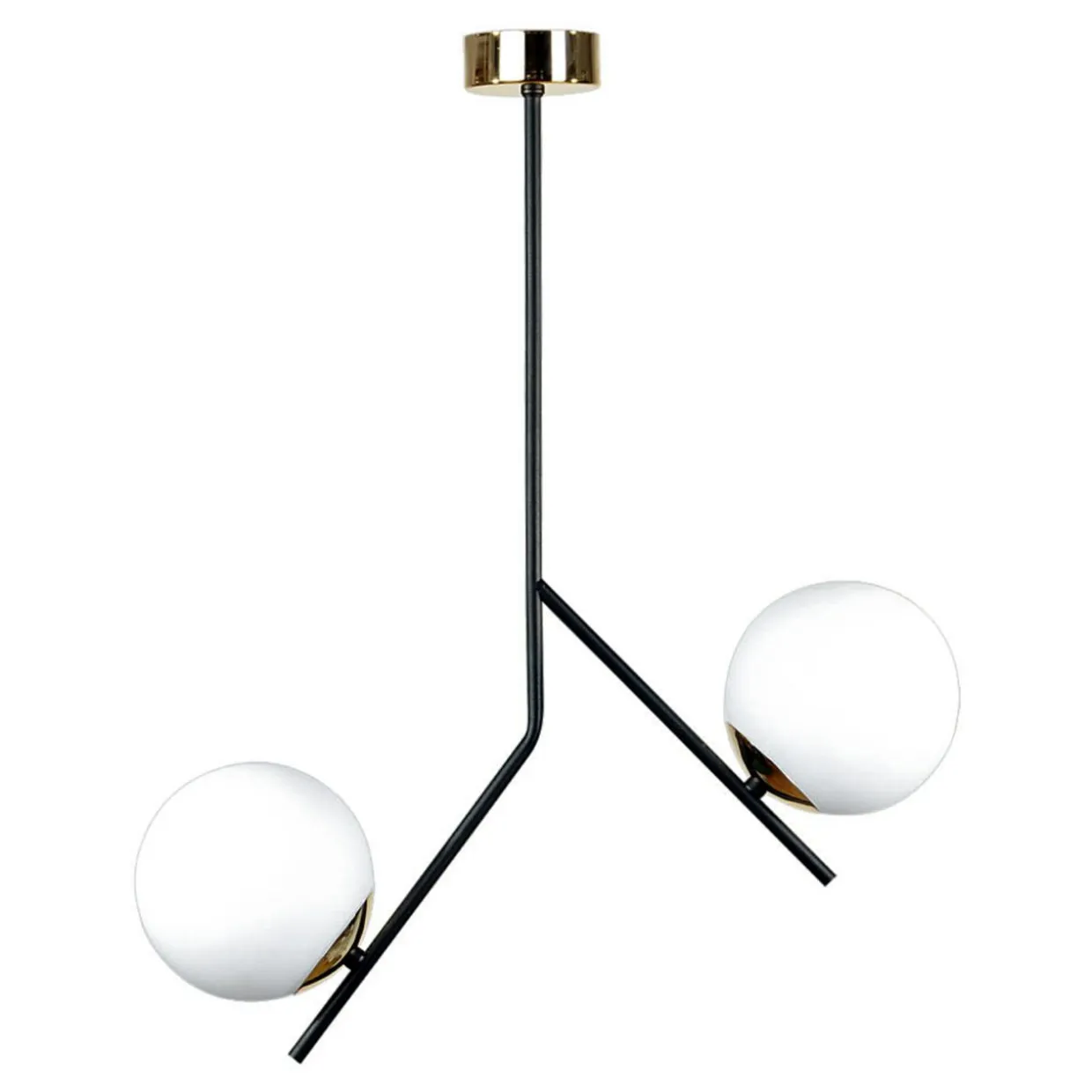Lampa sufitowa kule czarno-złota COSMO 2