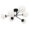 Lampa sufitowa kule czarno-biała RICO 6