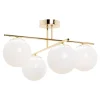 Lampa sufitowa kule 4-punktowa złota AURORA