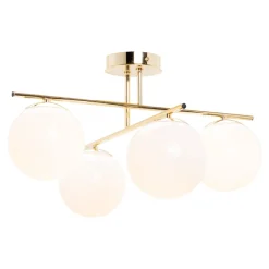 Lampa sufitowa kule 4-punktowa złota AURORA