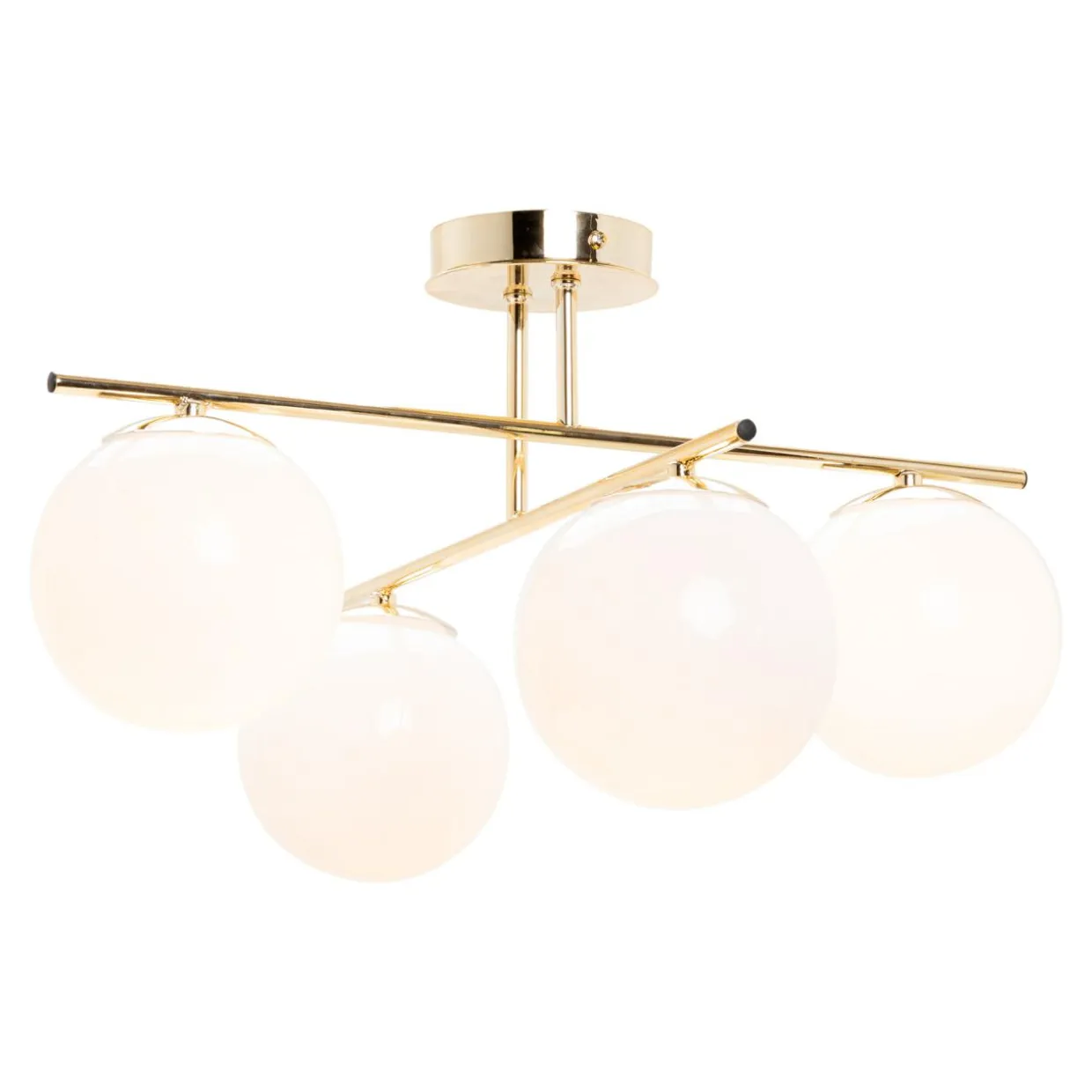 Lampa sufitowa kule 4-punktowa złota AURORA