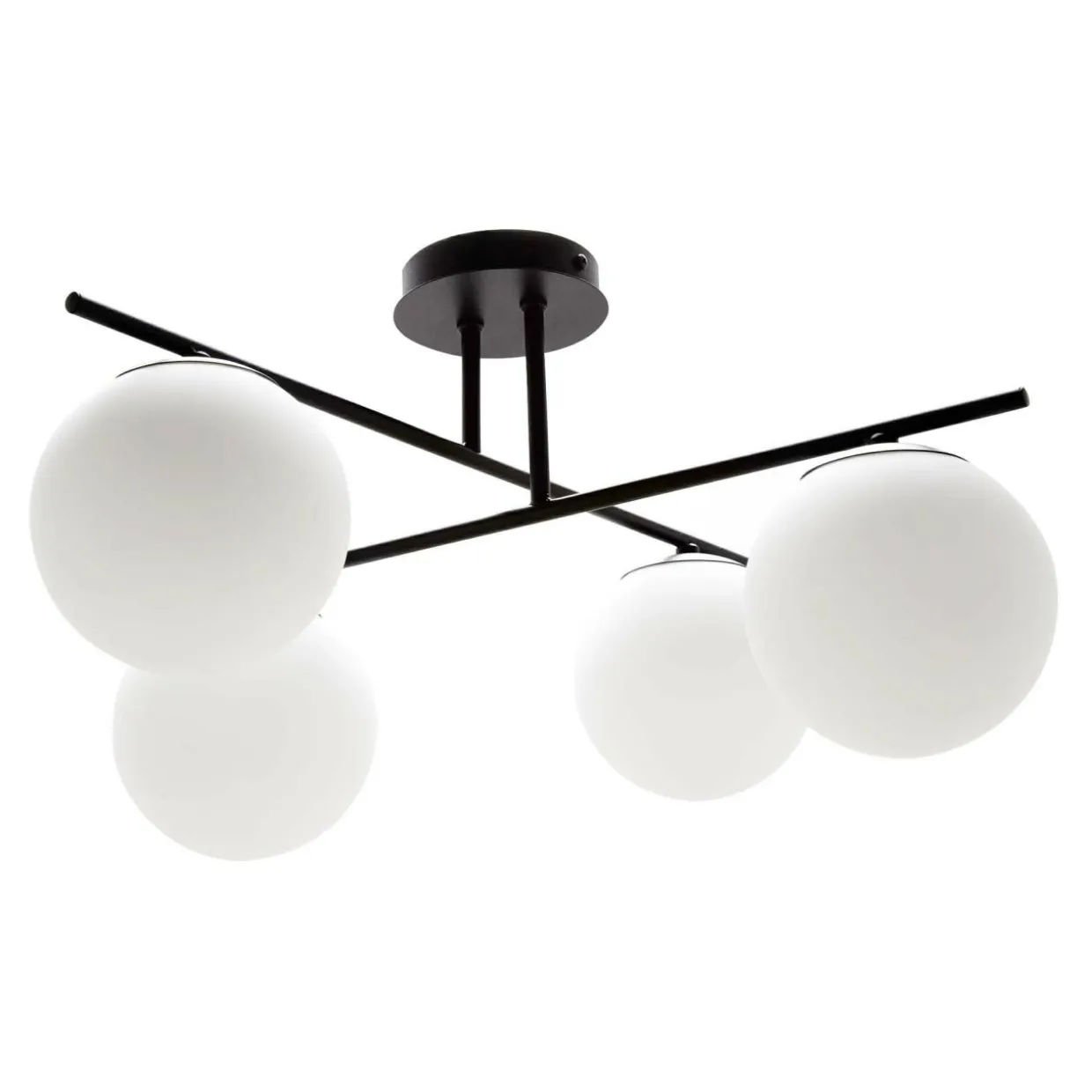 Lampa sufitowa kule 4-punktowa czarna AURORA