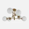 Lampa sufitowa kule złota DORADO 6