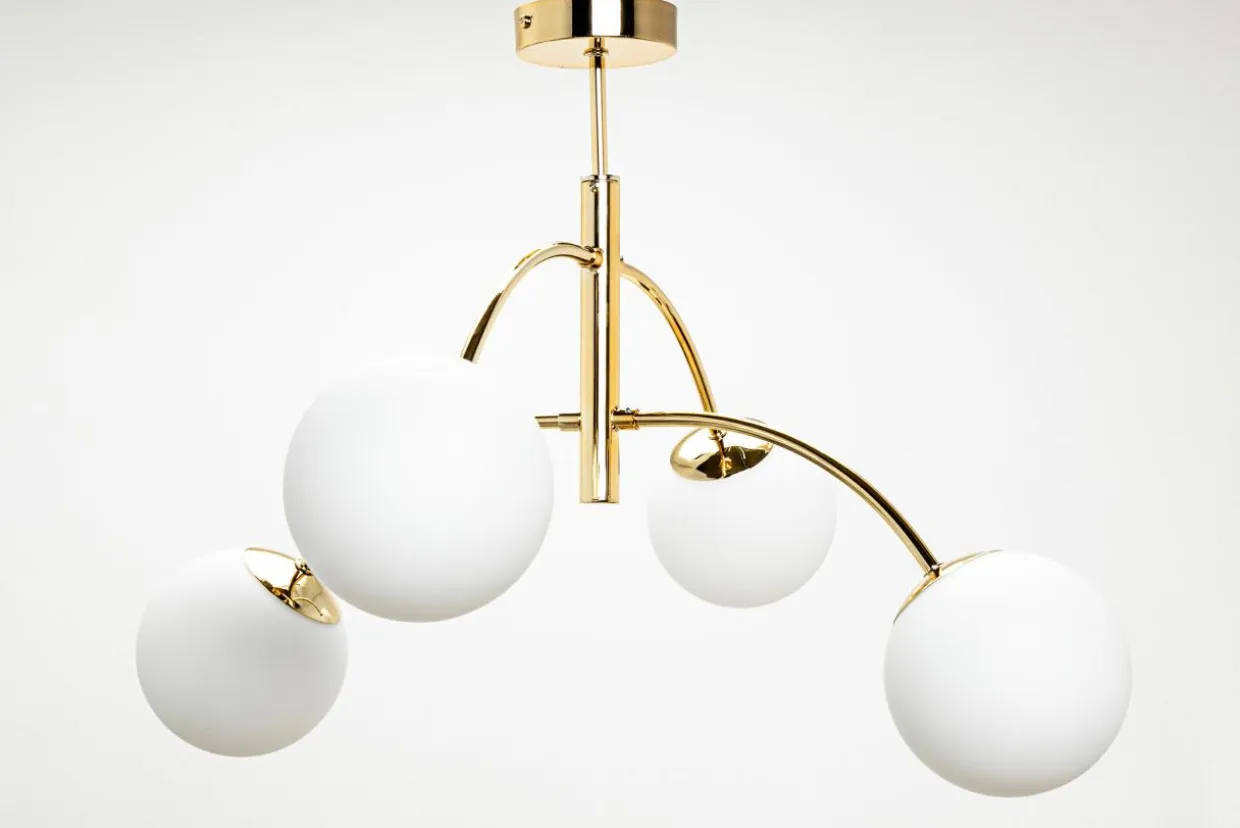 Lampa sufitowa kule złota białe VOLTA 4