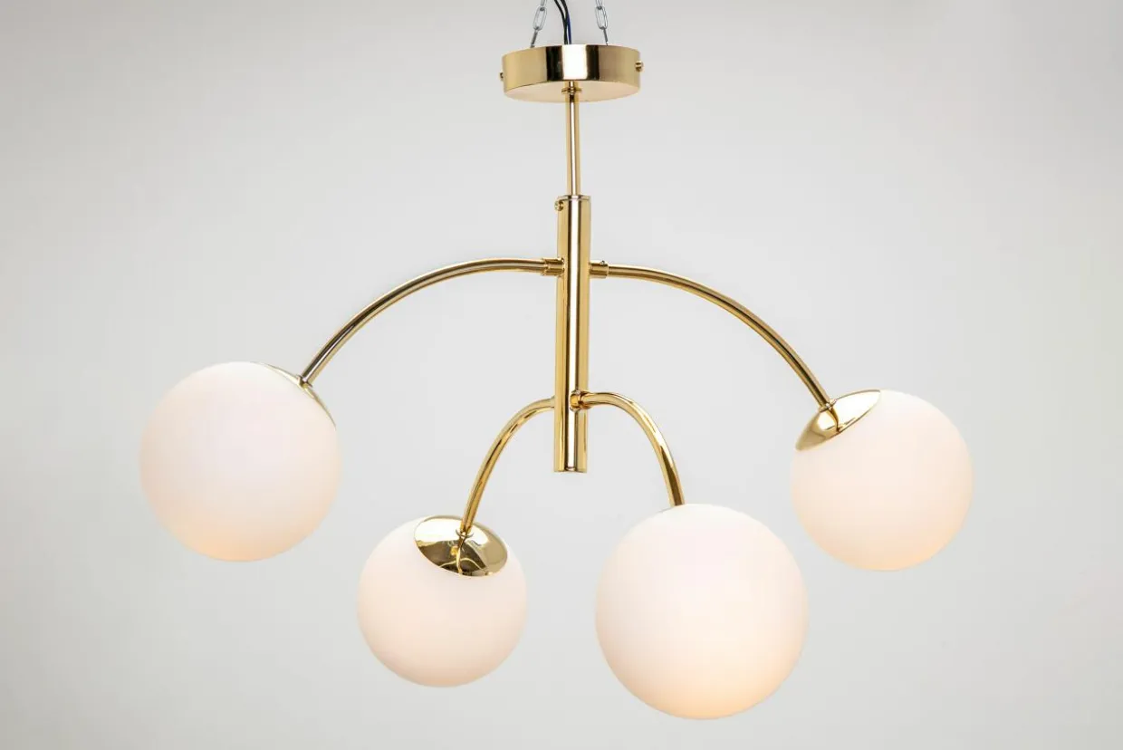 Lampa sufitowa kule złota białe VOLTA 4