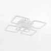 Lampa sufitowa LED 56,2 cm biała chrom STELLAR z pilotem