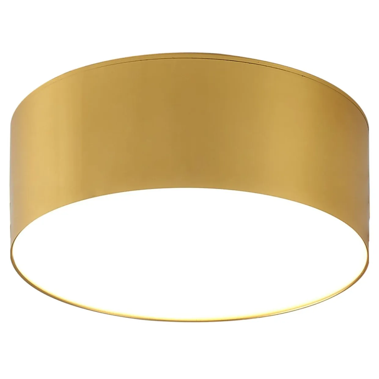 Lampa sufitowa LED barwa ciepła 3000K złota SOLARI 12 cm