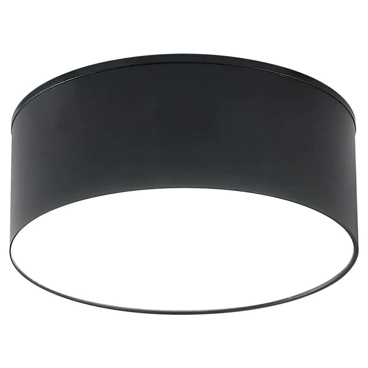 Lampa sufitowa LED barwa neutralna 4000K czarna SOLARI 12 cm