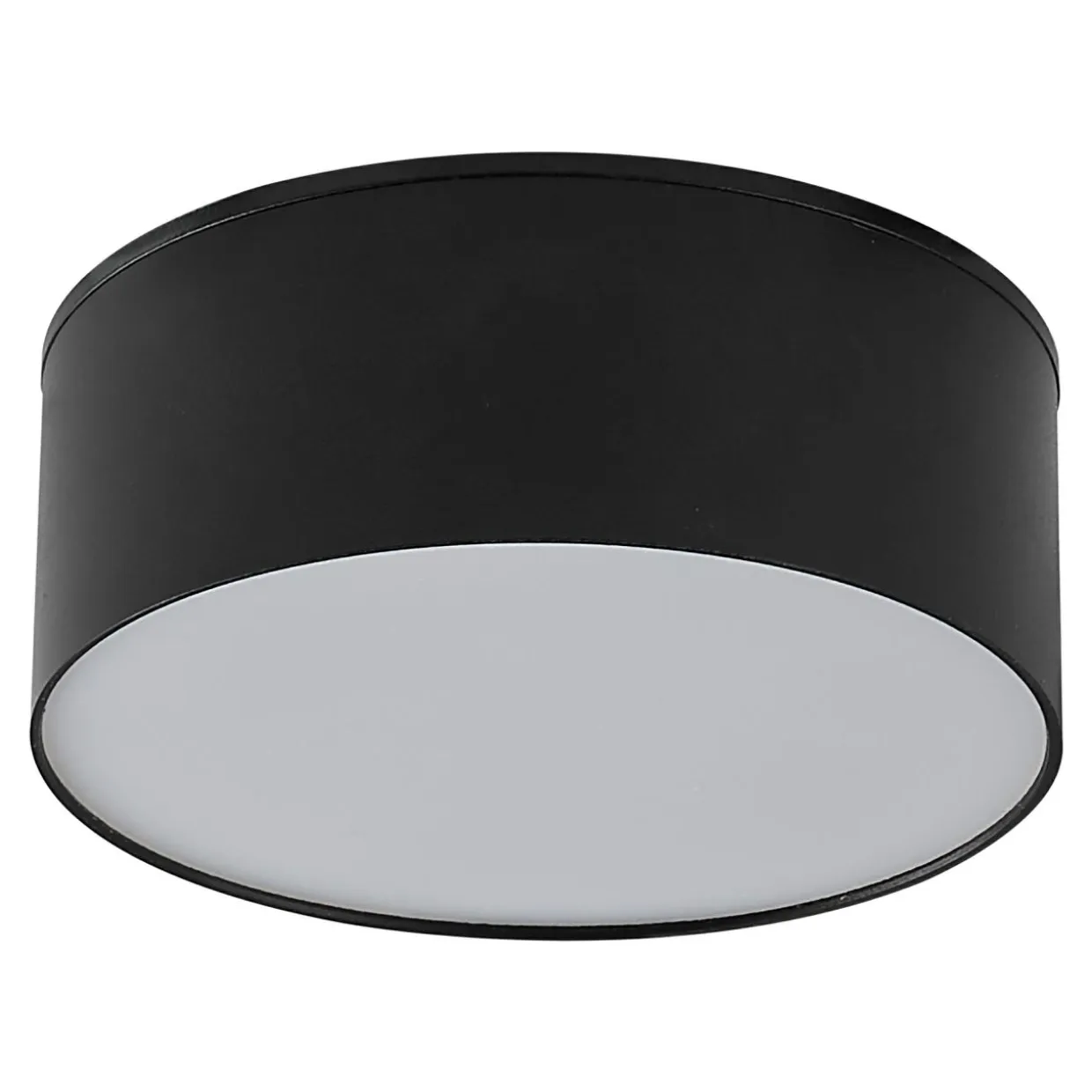 Lampa sufitowa LED barwa neutralna 4000K czarna SOLARI 12 cm