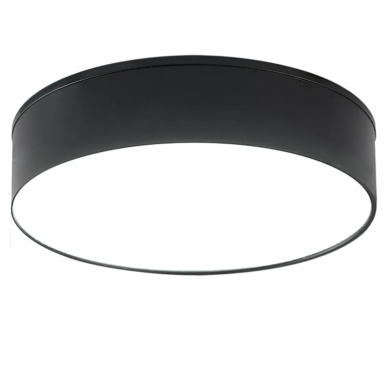 Lampa sufitowa LED barwa neutralna 4000K czarna SOLARI 8 cm