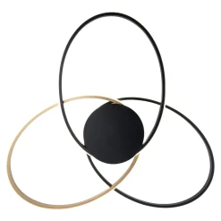 Lampa sufitowa LED BOLD czarno-złota