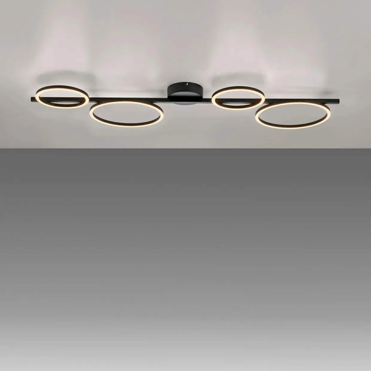 Lampa sufitowa LED czarna MINI RITUS