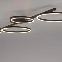 Lampa sufitowa LED czarna MINI RITUS