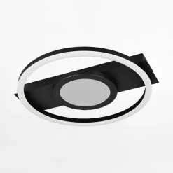 Lampa sufitowa LED czarna WHEELER