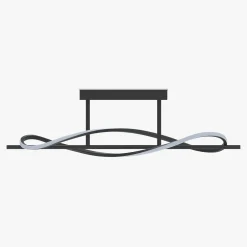 Lampa sufitowa LED czarna DOMENICO