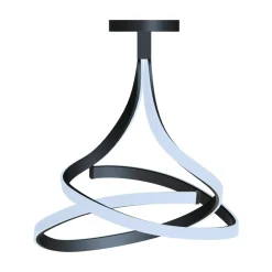 Lampa sufitowa LED czarna VISO 60 cm