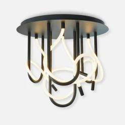 Lampa sufitowa LED czarna BALBO 50 cm