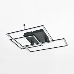Lampa sufitowa LED geometryczna czarna AVENIR