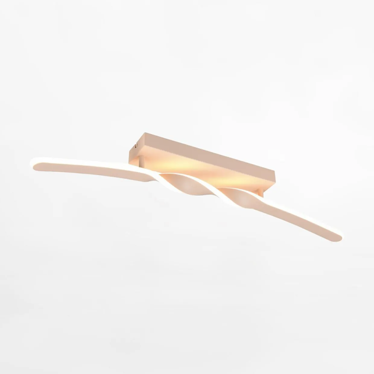 Lampa sufitowa LED piaskowa GINKO