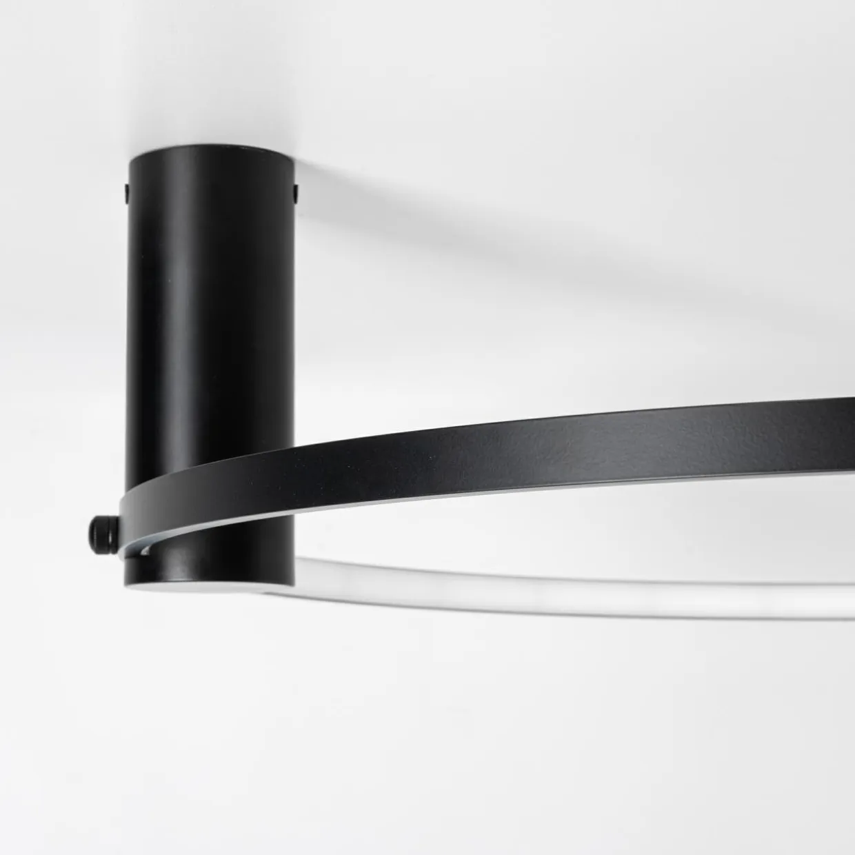 Lampa sufitowa LED pierścieniowa czarna HORIK 60 cm