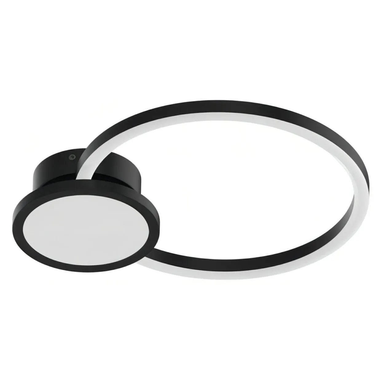 Lampa sufitowa LED pierścieniowa czarna DESIO