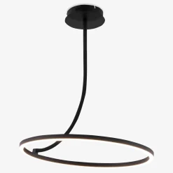 Lampa sufitowa LED pierścieniowa czarna CORIT
