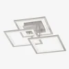 Lampa sufitowa LED ramka srebrna MODESTO