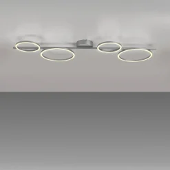 Lampa sufitowa LED srebrna MINI RITUS