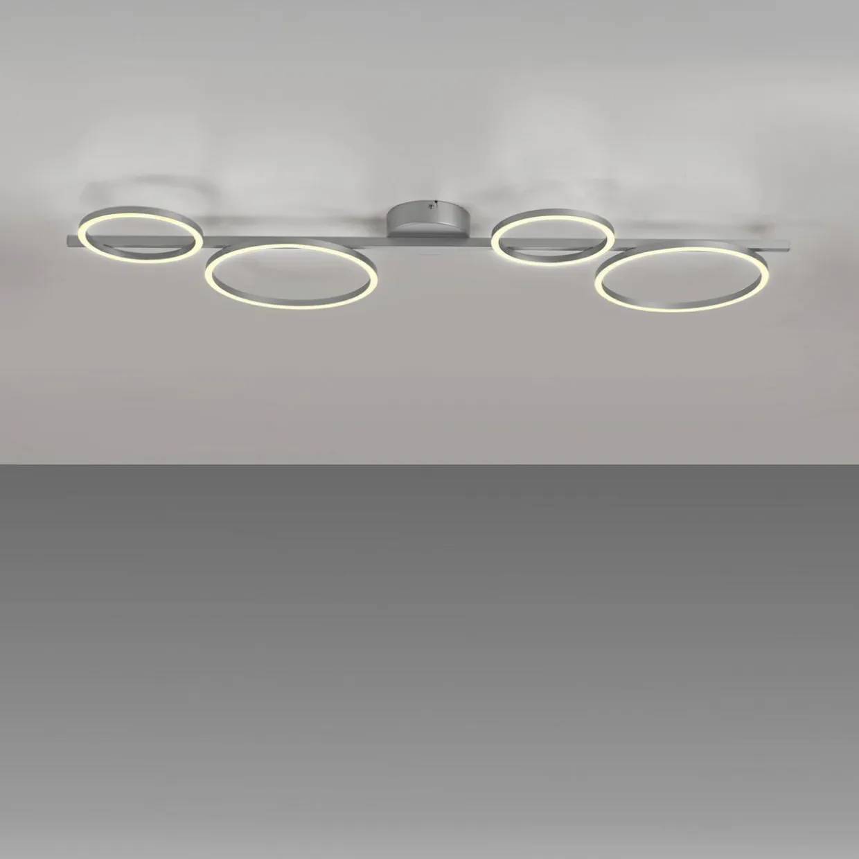 Lampa sufitowa LED srebrna MINI RITUS