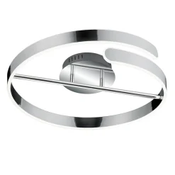 Lampa sufitowa LED srebrna PARMA 50 cm