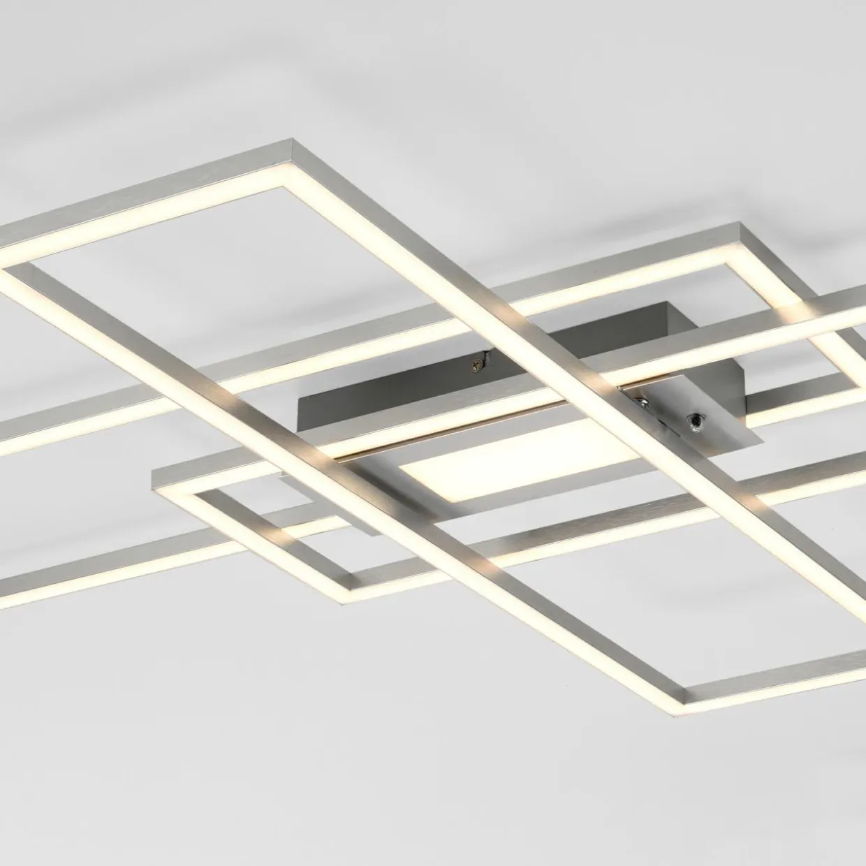 Lampa sufitowa LED 48W chrom ASMIN z pilotem