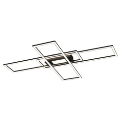 Lampa sufitowa LED 45W czarna ASMIN z pilotem
