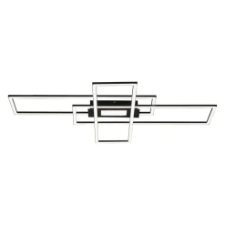Lampa sufitowa LED 45W czarna ASMIN z pilotem