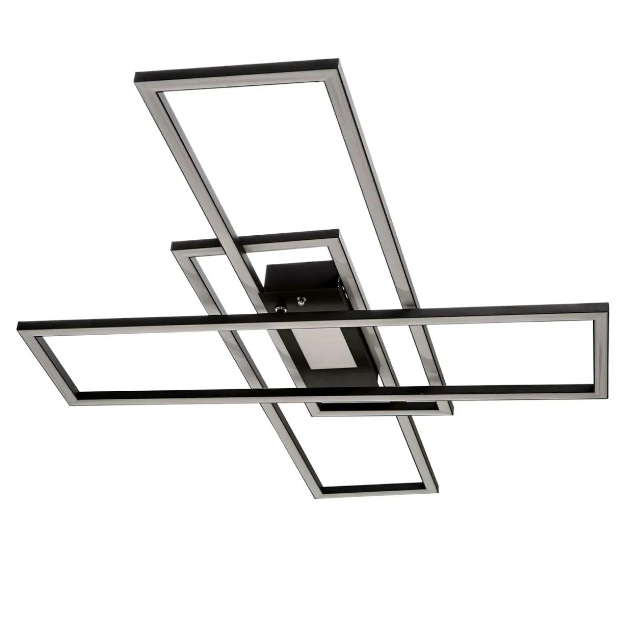 Lampa sufitowa LED 45W czarna ASMIN z pilotem