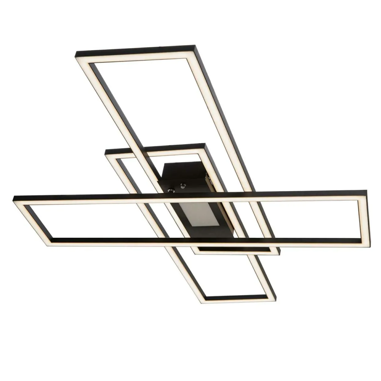 Lampa sufitowa LED 45W czarna ASMIN z pilotem