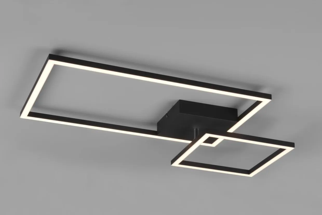 Lampa sufitowa LED 25W czarna PADELLA